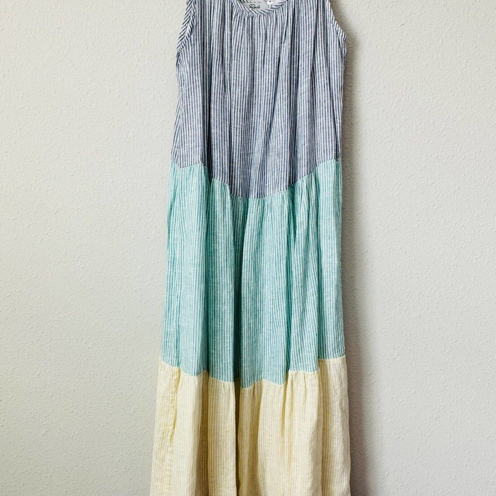 Rails Capri Mixed Stripe Rainbow Color Block Boho… - image 3